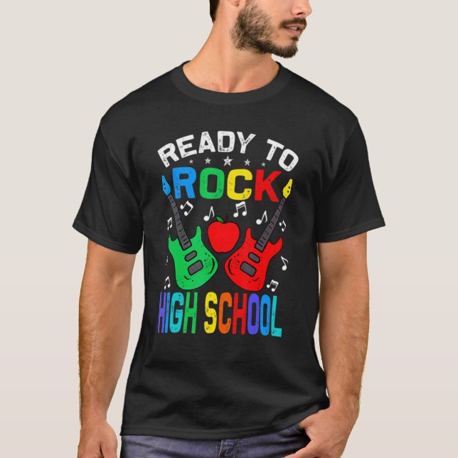 Camiseta Pronto Para Balançar O Segundo grau De Volta À Gui (Frente)