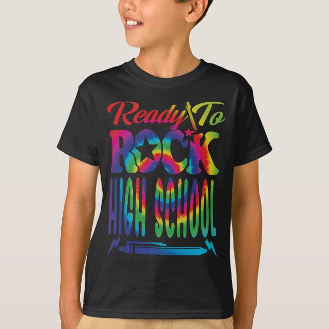 Camiseta Pronto Para Balançar O Segundo grau De Volta Para  (Frente)