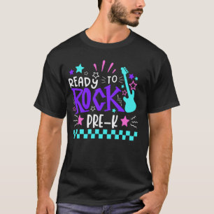 Camiseta Pronto Para Balançar Pré-K Volta às Aulas Aluno Pr