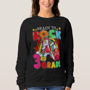 Camiseta Pronto Para Balançar Unicórnio Dabbing da 3ª Série