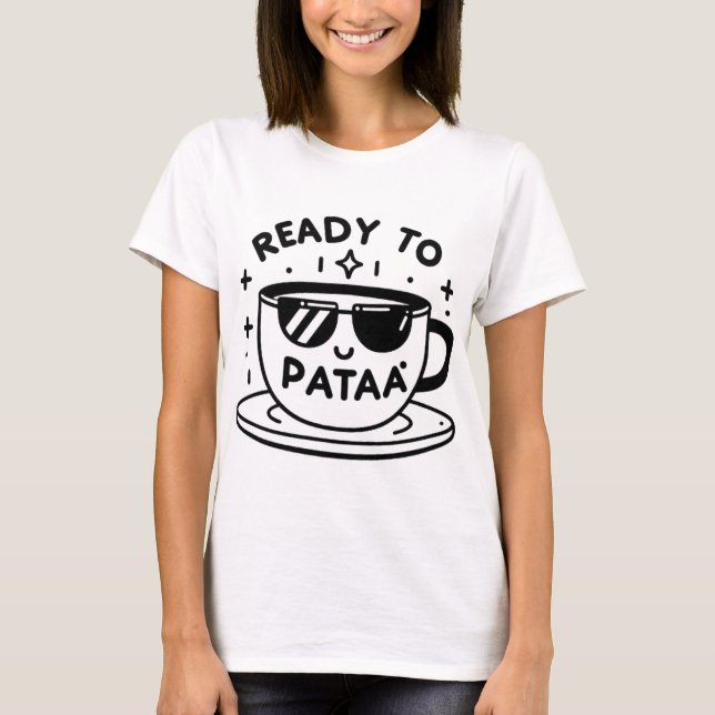 Camiseta pronto para beber café com isso ?? (Frente)