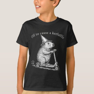 Camiseta Pronto Para Causar Uma Confusão Patinete De Esquil