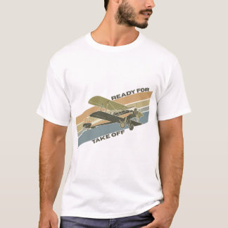 Camiseta Pronto para decolar - Entusiasta de Aviões e Aviaç