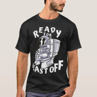 Camiseta Pronto Para Desligar - Design Engraçado Com Astron