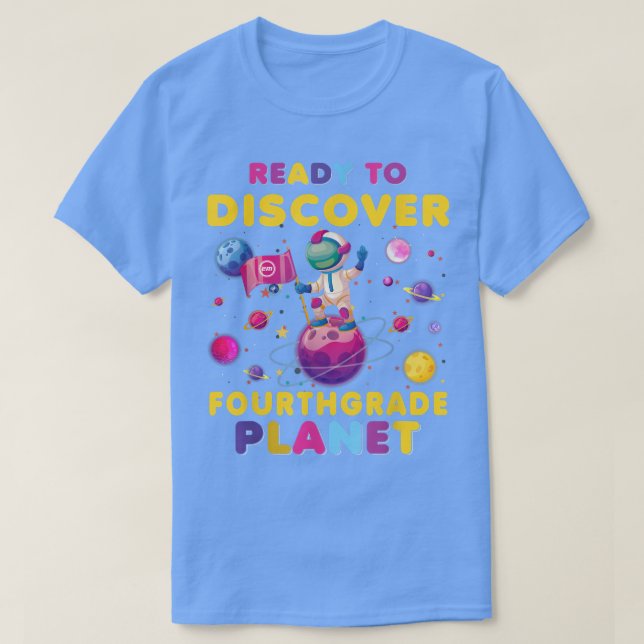 Camiseta Pronto Para Detectar O Astronauta De Quarto Grau D (Frente do Design)