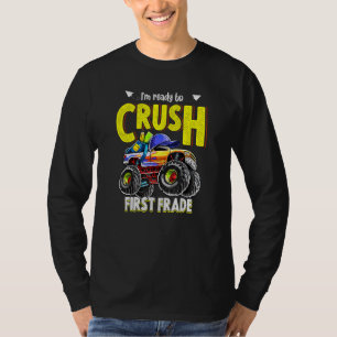 Camiseta Pronto Para Esmagar Caminhão Monstro de Primeira S