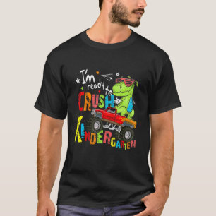 Camiseta Pronto Para Esmagar Caminhão Monstro Do Dinossauro