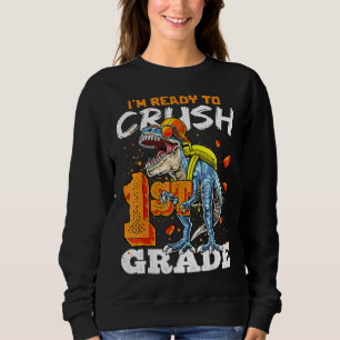 Camiseta Pronto Para Esmagar Dinossauro Rex De 1 rua De Vol