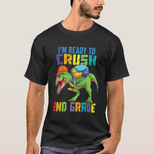 Camiseta Pronto Para Esmagar Dinossauro Trex Dino da 2ª Seg