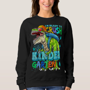 Camiseta Pronto Para Esmagar Jardim De Infância Dinossauro