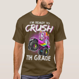 Camiseta Pronto para esmagar o 7 Cor-de-Rosa Grau de volta