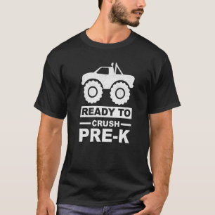 Camiseta Pronto Para Esmagar O Caminhão Monstro Dos Meninos