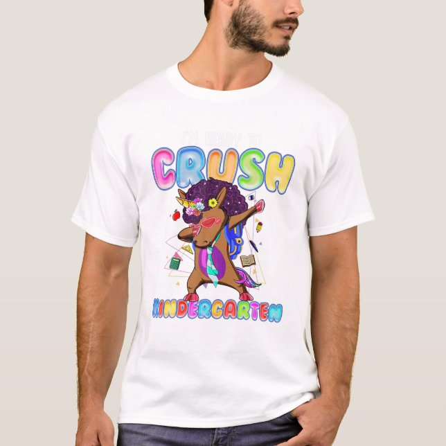 Camiseta Pronto Para Esmagar O Jardim De Infância (Frente)