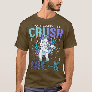 Camiseta Pronto para esmagar o Pré-K de volta ao Pré-K Unic