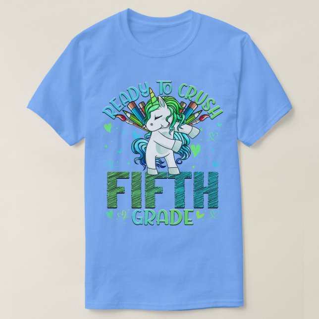 Camiseta Pronto para Esmagar o Quinto 5 de Volta à Unidade  (Frente do Design)