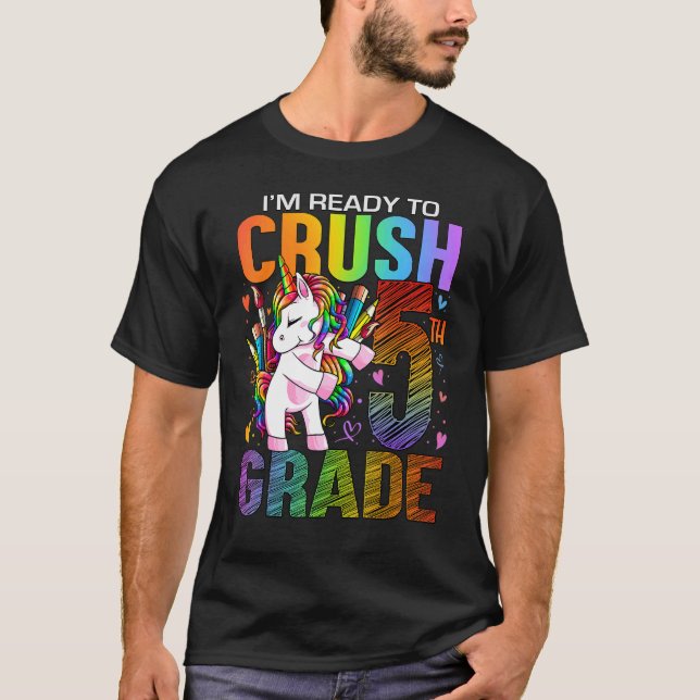 Camiseta Pronto Para Esmagar O Quinto 5 De Volta À Unidade  (Frente)