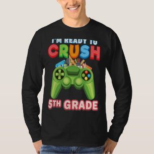 Camiseta Pronto Para Esmagar O Quinto Console De Jogo De Ví