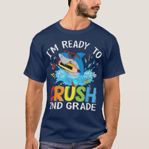 Camiseta Pronto para esmagar o segundo de volta ao colégio