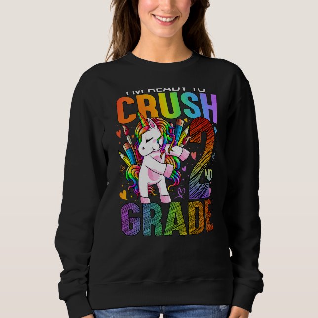 Camiseta Pronto Para Esmagar O Segundo segundo De Volta À U (Frente)