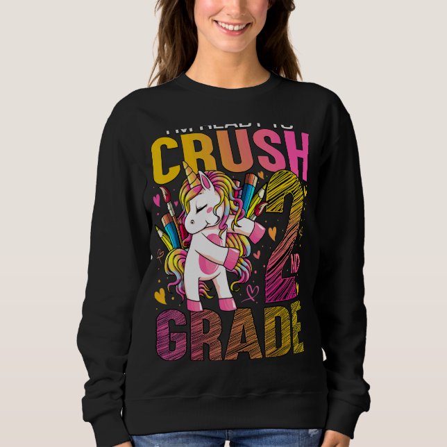 Camiseta Pronto Para Esmagar O Segundo segundo De Volta À U (Frente)