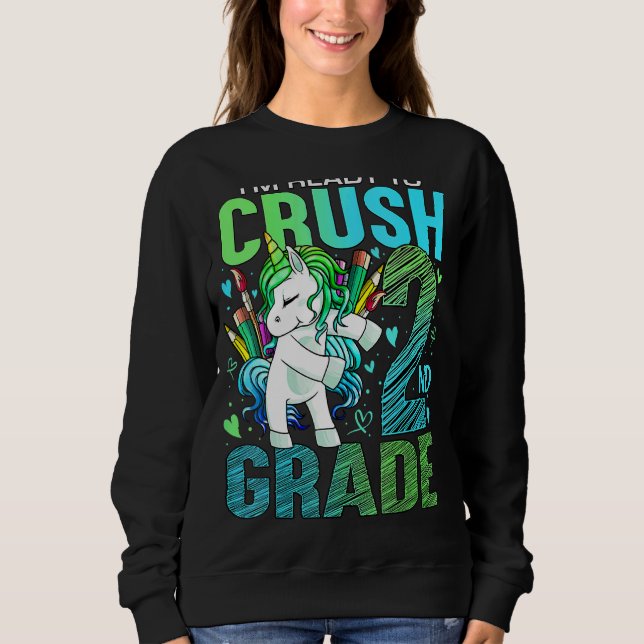 Camiseta Pronto Para Esmagar O Segundo segundo De Volta À U (Frente)