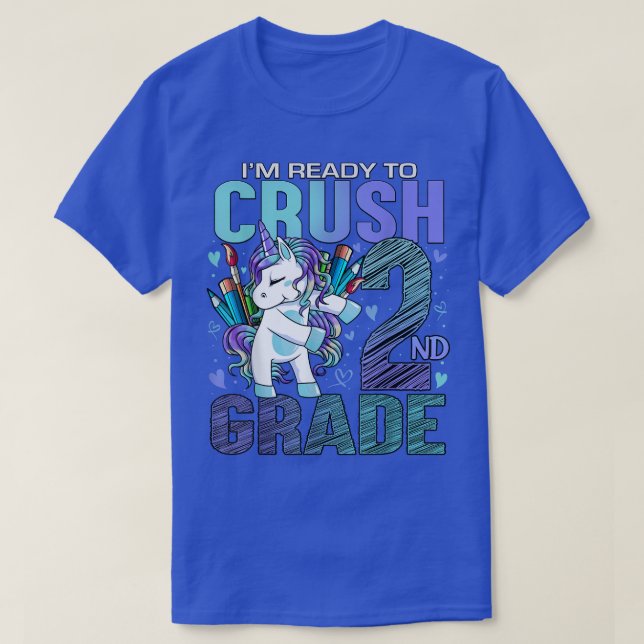 Camiseta Pronto Para Esmagar O Segundo segundo De Volta À U (Frente do Design)