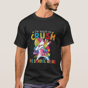 Camiseta Pronto Para Esmagar O Unicórnio Do Nível Pré-Escol