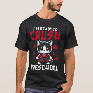 Camiseta Pronto para Esmagar Quimono de Gato para Volta às 