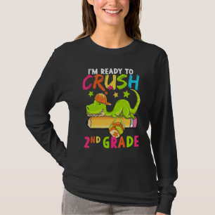 Camiseta Pronto Para Esmagar Segunda Série Dinossauro De Vo
