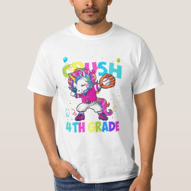 Camiseta Pronto para esmagar Unicórnio do 4º Grau (Frente)