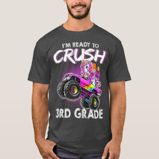 Camiseta Pronto para Esmagar Unicórnio Rosa De 3º Grau de v
