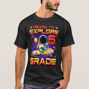 Camiseta Pronto Para Explorar Astronauta da 5ª Série de Vol
