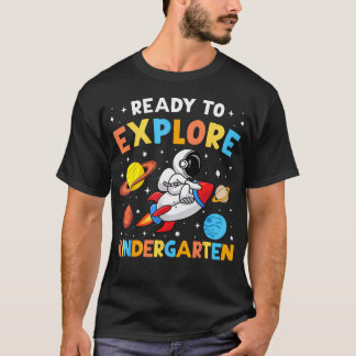Camiseta Pronto Para Explorar Jardim de Infância Volta às A