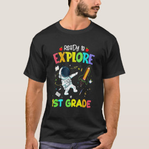 Camiseta Pronto para Explorar o astronauta de 1 rua de volt