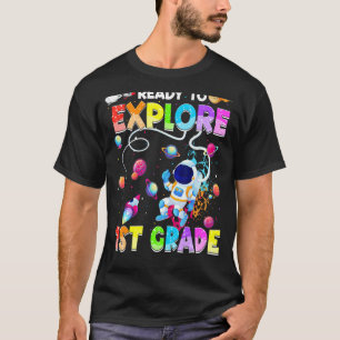 Camiseta Pronto Para Explorar O Astronauta De 1 rua De Volt