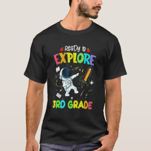 Camiseta Pronto para explorar o astronauta do 3º grau de vo