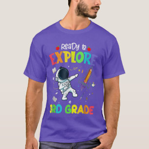 Camiseta Pronto para explorar o astronauta do 3º grau de vo