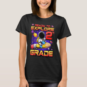 Camiseta Pronto Para Explorar O Astronauta Do Nível Do segu