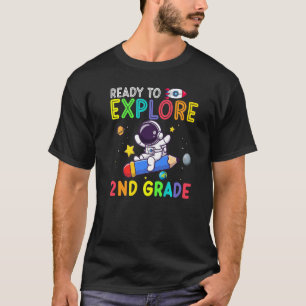 Camiseta Pronto Para Explorar O Astronauta Do Nível Do segu