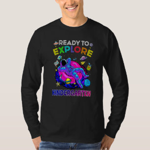 Camiseta Pronto Para Explorar O Jardim De Infância De Volta