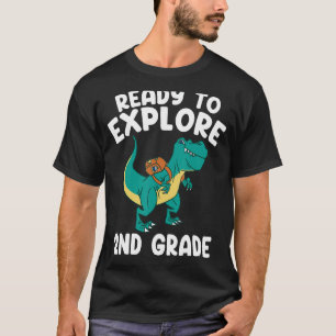 Camiseta Pronto Para Explorar O segundo De Volta À Escola R