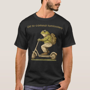 Camiseta Pronto Para Fazer Travessuras Patinete de Sapo Eng