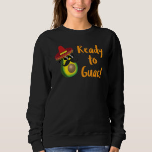 Camiseta Pronto Para Guac Avocado Com Óculos De Sol E Mous