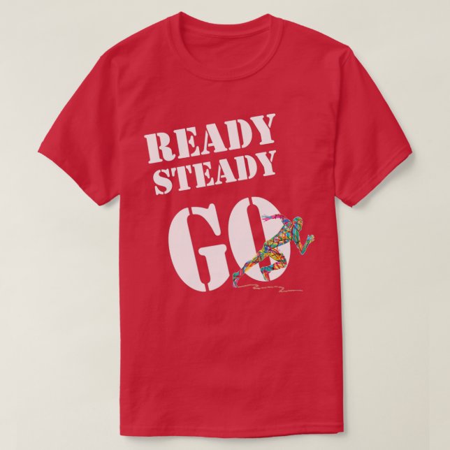 Camiseta Pronto para ir (Frente do Design)