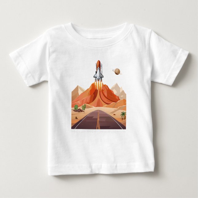 Camiseta Pronto para Ir a Marte (Frente)