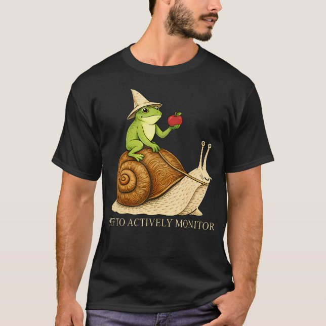 Camiseta Pronto para Monitorar Ativamente Professor de Cara (Frente)