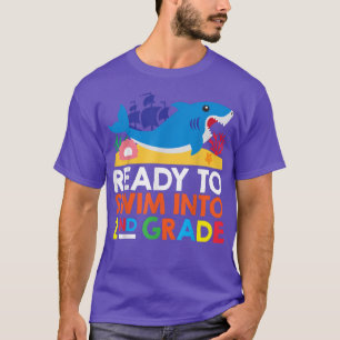 Camiseta Pronto Para Natação Em Tubarão segundo De Volta À