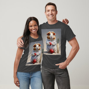 Camiseta Pronto para o Arremesso: Porquinho-da-índia em Equ