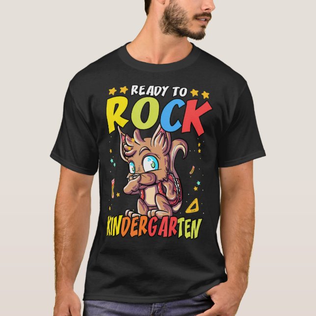 Camiseta Pronto Para O Jardim De Infância 1 (Frente)