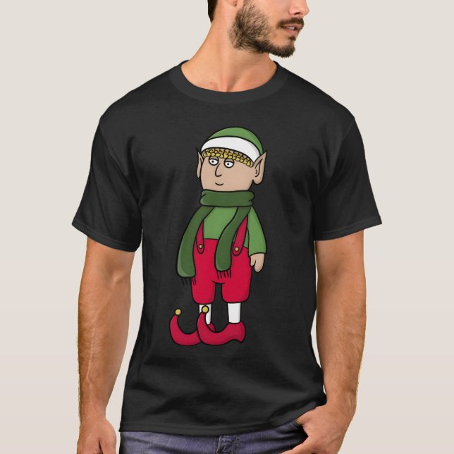 Camiseta Pronto para o retro de Natal (Frente)